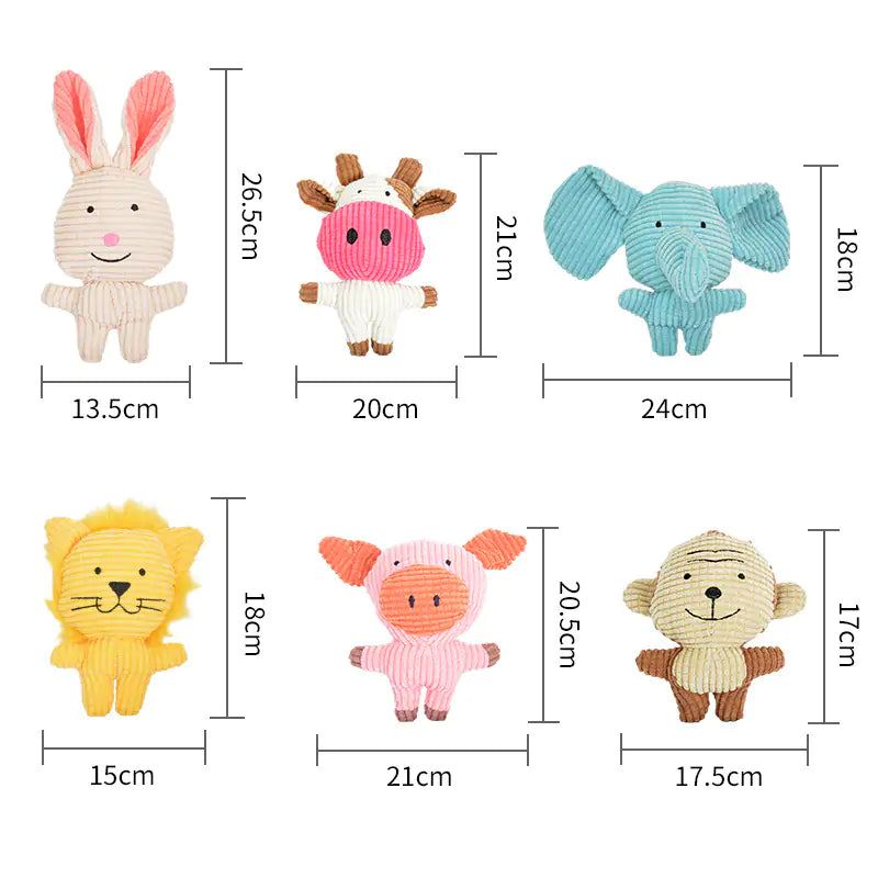 PawPlush Squeaky Pet Toys