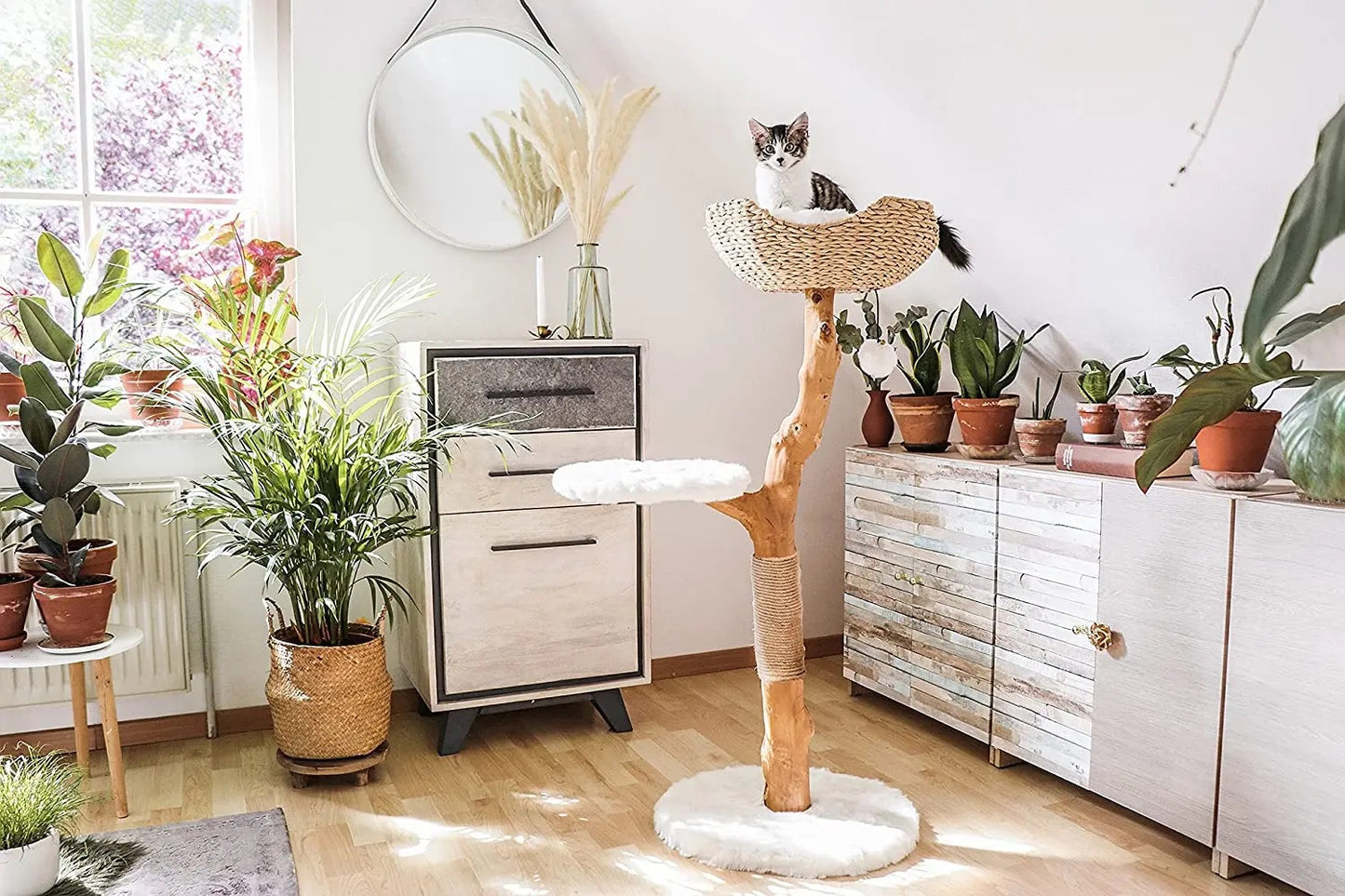 Purfect Paws Luxury Natural Wooden Cat Tree